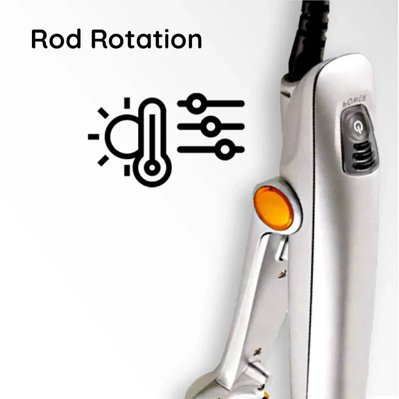 2-in-1 Professional Rotating Iron Hair Brush | Adjustable Heat, Quick Heating & Ideal for All Hair Types